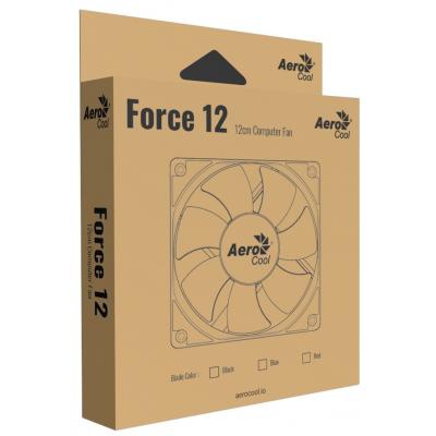 Кулер для корпуса AeroCool Force 12 PWM Blue 4P (4718009158023)