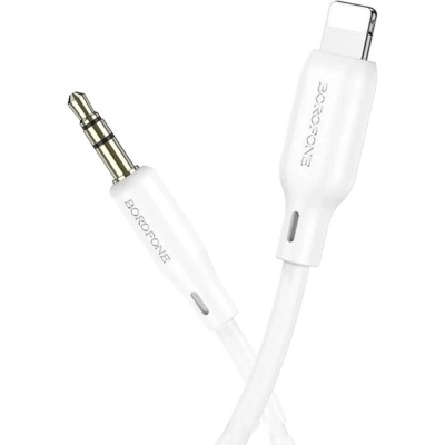 Кабель мультимедійний Lightning to 3.5mm M 1.0m white BOROFONE (6941991101052)