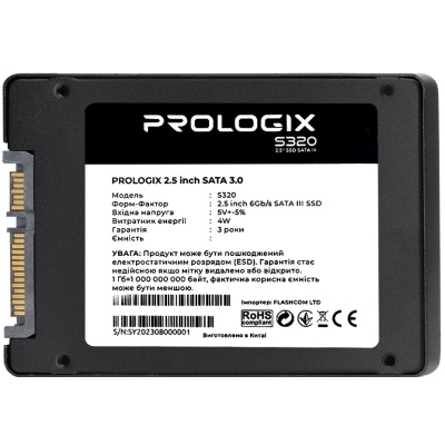 Накопичувач SSD 2.5' 120GB Prologix (PRO120GS320)