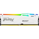 Модуль пам'яті для комп'ютера DDR5 16GB 6400 MHz Beast White RGB XMP Kingston Fury (ex.HyperX) (KF564C32BWA-16)