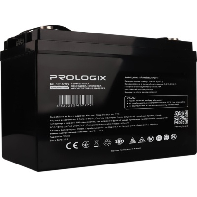 Батарея до ДБЖ Prologix 12V - 100Ah AGM (PL12-100)