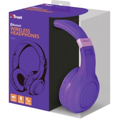 Наушники Trust Dura Bt Headphones Sum Purple (22764)