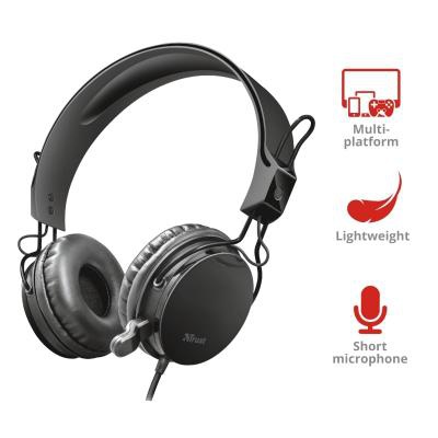 Наушники Trust Muro All-round 3.5mm BLACK (23107)