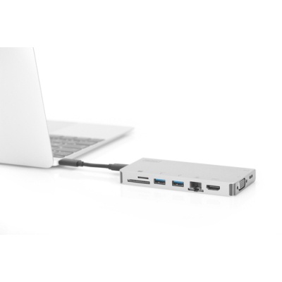 Концентратор Digitus Travel USB-C, 8 Port (DA-70866)