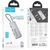Концентратор HOCO USB-C to HDMI+PD+3xUSB3.0 HB50 Deep Space Gray (6942007647298)