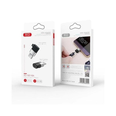 Перехідник Lightning M to Micro 5P F black XO (XO-NB149B-BK)