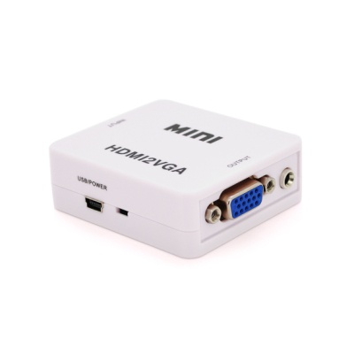 Перехідник HDMI F to VGA F 720P/1080P white Voltronic (YT-CM-HDMI/VGA)