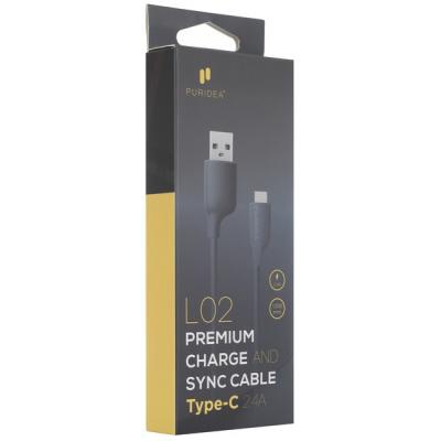 Дата кабель USB 2.0 AM to Type-C 1.2m White PURIDEA (L02-USB-C White)