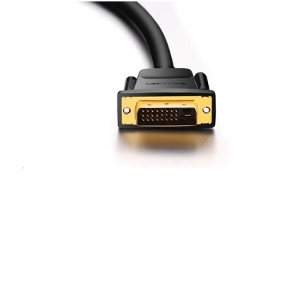 Кабель мультимедійний HDMI M to DVI M 1.0m black Vention (ABFBF)