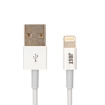 Дата кабель JUST Simple Lighting USB Cable White 1M (LGTNG-SMP10-WHT)