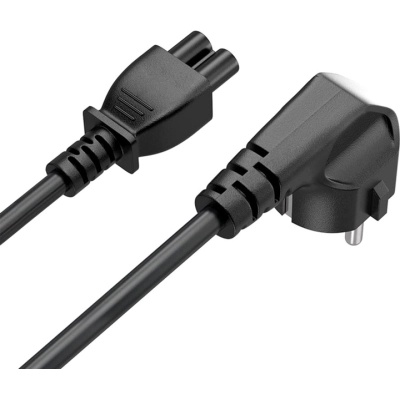 Кабель живлення C5 1.0m black ColorWay (CW-CBP084-BK)