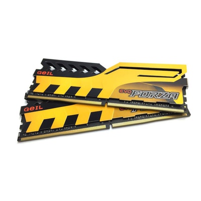 Модуль памяти для компьютера DDR4 16GB (2x8GB) 3200 MHz FORZA Yellow GEIL (GFY416GB3200C16DC)