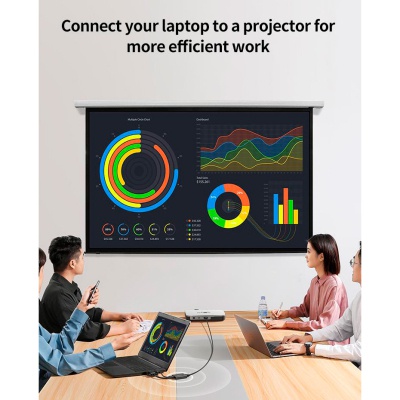 Перехідник VGA M to HDMI F CM513 black UGREEN (50945)