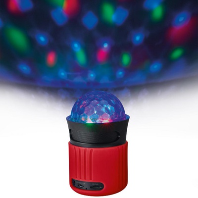 Акустическая система Trust Dixxo Go Wireless Bluetooth Speaker with party lights - red (21346)