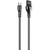 Дата кабель USB 2.0 AM to Type-C 1.0m metal spring black ColorWay (CW-CBUC015-BK)