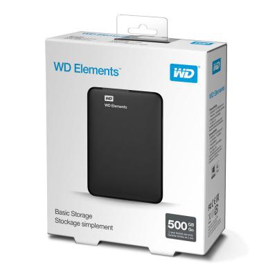 Внешний жесткий диск 2.5' 500GB WD (WDBUZG5000ABK-WESN)