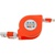 Дата кабель USB 2.0 AM to Lightning 1.0m TKX-67 Flat Orange TOTO (F_57482)