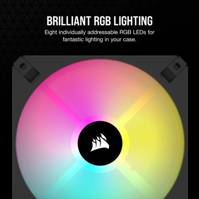 Кулер до корпусу Corsair iCUE AR120 Digital RGB Black (CO-9050166-WW)