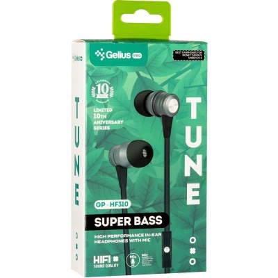 Наушники Gelius Pro GP-HF310 Tune Black with mic + button call answering (00000070089)