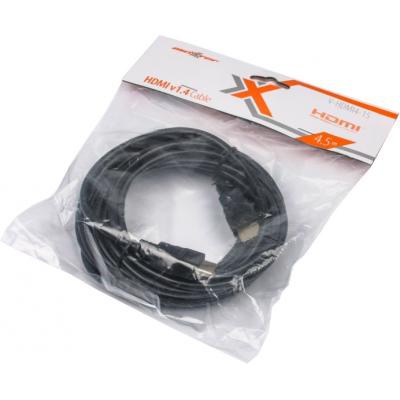 Кабель мультимедійний HDMI to HDMI 4.5m Maxxter (V-HDMI4-15)