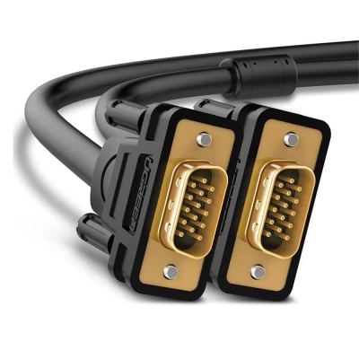 Кабель мультимедійний VGA M to VGA M 1.0m VG101 black UGREEN (11673)