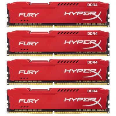 Модуль памяти для компьютера DDR4 32GB (4x8GB) 2133 MHz HyperX FURY Red Kingston (HX421C14FR2K4/32)