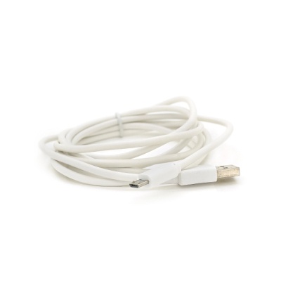 Дата кабель USB 2.0 AM to Micro 5P 2.0m white Voltronic (USB2AMMicW/05104)