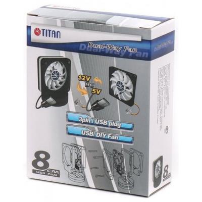 Кулер для корпуса TITAN TFD-8010H12Z/DW(RB)