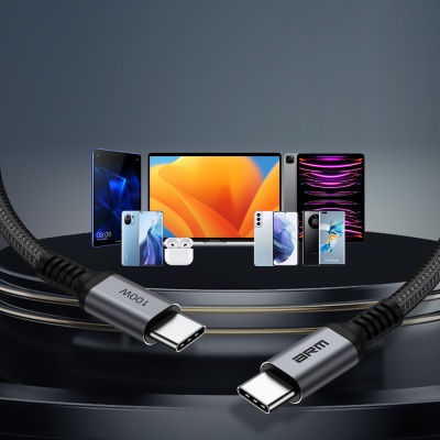 Дата кабель USB-C to USB-C 2.0m PD 100W black-grey Armorstandart (ARM69371)