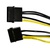 Кабель питания Molex х 2 to PCI-E 8Pin(6+2 ) 16AWG медь Dynamode (Molex x 2 to PCI-E 8Pin(6+2 ) 16 AWG)