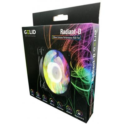 Кулер для корпуса Gelid Solutions Radiant-D Digital-RGB LED 120mm (FN-Radiant-D-20)