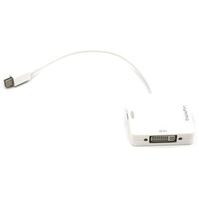 Перехідник mini DisplayPort (Thunderbolt) to DisplayPort, HDMI, DVI 0.2 PowerPlant (CA911097)