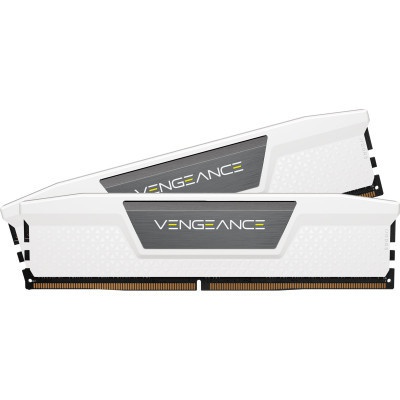 Модуль пам'яті для комп'ютера DDR5 64GB (2x32GB) 6000 MHz Vengeance White Corsair (CMK64GX5M2B6000C40W)