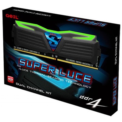 Модуль памяти для компьютера DDR4 8GB (2x4GB) 2400 MHz Super Luce Black GEIL (GLG48GB2400C16DC)