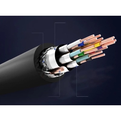 Кабель мультимедійний HDMI M to HDMI M 0.75m black Vention (AACBE)