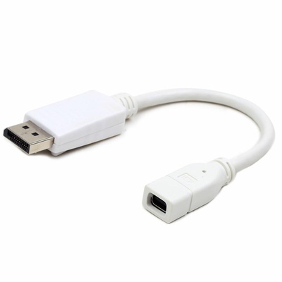 Переходник mini DisplayPort to DisplayPort Cablexpert (A-mDPF-DPM-001-W)