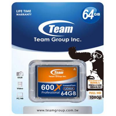 Карта памяти Team 64GB Compact Flash 600x (TCF64G60001)