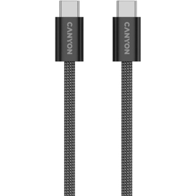 Дата кабель USB-C to USB-C 1.0m 60W Magnet Braided Black Canyon (CND-CCMG60AB15B)