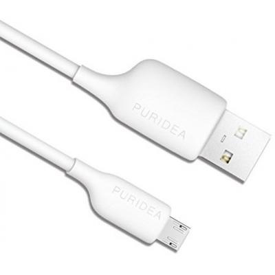 Дата кабель USB 2.0 AM to Micro 5P 1.2m white PURIDEA (L02-USB White)