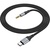 Кабель мультимедійний USB-C to 3.5mm M 1.0m Black HOCO (6942007608824)