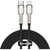 Дата кабель USB-C to Lightning 2.0m Cafule Metal PD 20W black Baseus (CATLJK-B01)