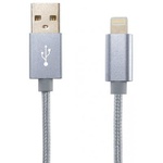 Дата кабель Gelius Metallic Edition USB 2.0 – Apple Lightning (iPhone 5) Grey (36537)