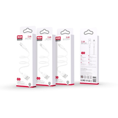 Дата кабель USB 2.0 AM to Lightning 1.0m Rock XO (NB230_L_White)