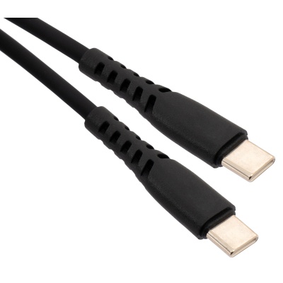 Дата кабель USB-C to USB-C 2.0m 60W Silicon Black Vinga (VCDCCC262SB)