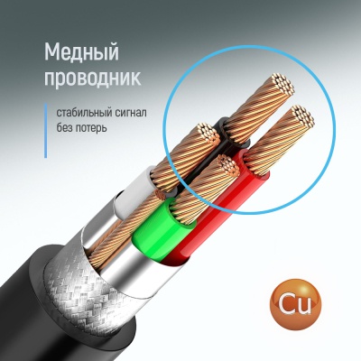 Дата кабель USB 2.0 AM/AM 1.0m black ColorWay (CW-CBUU071-BK)