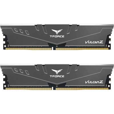 Модуль памяти для компьютера DDR4 16GB (2x8GB) 3600 MHz Vulcan Z Gray Team (TLZGD416G3600HC18JDC01)