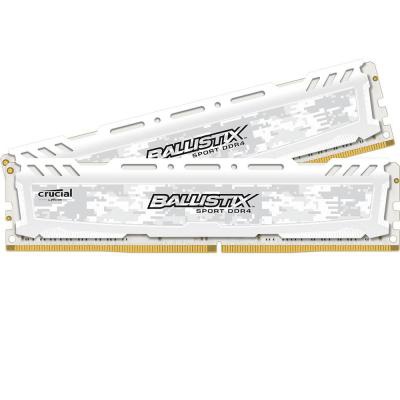 Модуль памяти для компьютера DDR4 32GB (2x16GB) 2666 MHz Ballistix Sport LT White MICRON (BLS2C16G4D26BFSC)