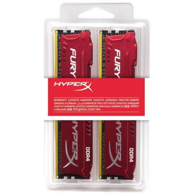 Модуль памяти для компьютера DDR4 16GB (2x8GB) 2133 MHz HyperX FURY Red Kingston (HX421C14FR2K2/16)