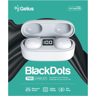 Наушники Gelius Pro BlackDots GP-TWS010B White (00000088856)