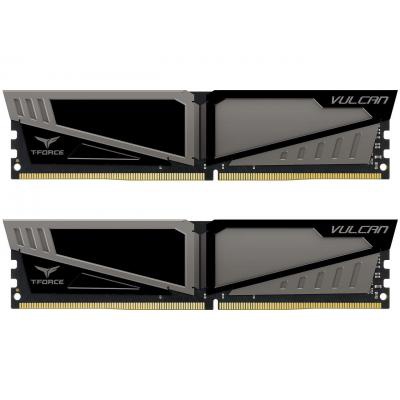 Модуль памяти для компьютера DDR4 32GB (2x16GB) 3000 MHz T-Force Vulcan Gray Team (TLGD432G3000HC16CDC01)